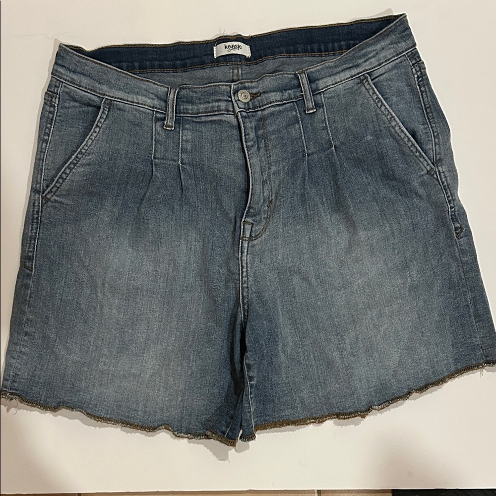 Kensie Blue Denim Jean Shorts